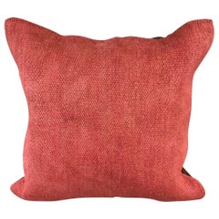 20 x 20 Cojín Turco de Cáñamo Natural Funda de Cojín Rojo Rosado #6473