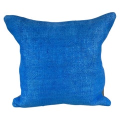 20 x 20 Hemp Kissen Türkisches Kissen mit natürlichem blauem Kissenbezug #6447