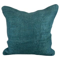 20 x 20 Almohada de cáñamo Cojín turco Almohada natural azul Funda de cojín #6432
