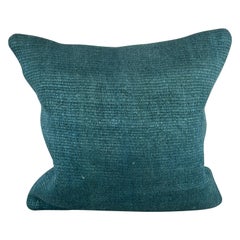20 x 20 Almohada de cáñamo Cojín turco Almohada natural azul Funda de cojín #6430