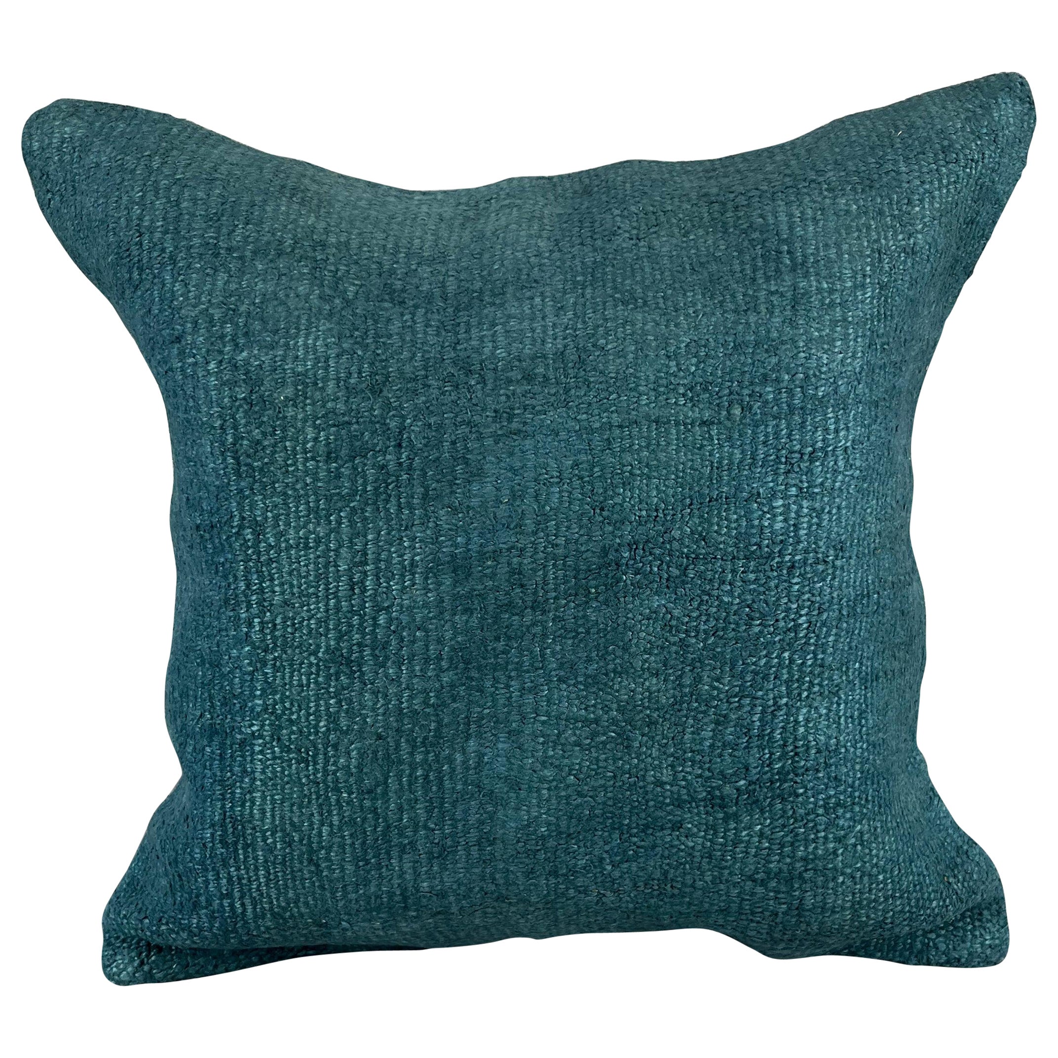 20 x 20 Hemp Kissen Türkisches Kissen mit natürlichem blauem Kissen-Kissenbezug #6422