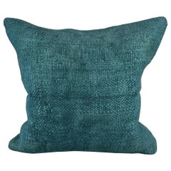 20 x 20 Almohada de cáñamo Cojín turco Almohada natural azul Funda de cojín #6426
