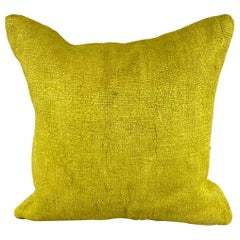 20 x 20 Hemp Pillow Turkish Cushion Natural Green Pillow Cushion Cover #6304