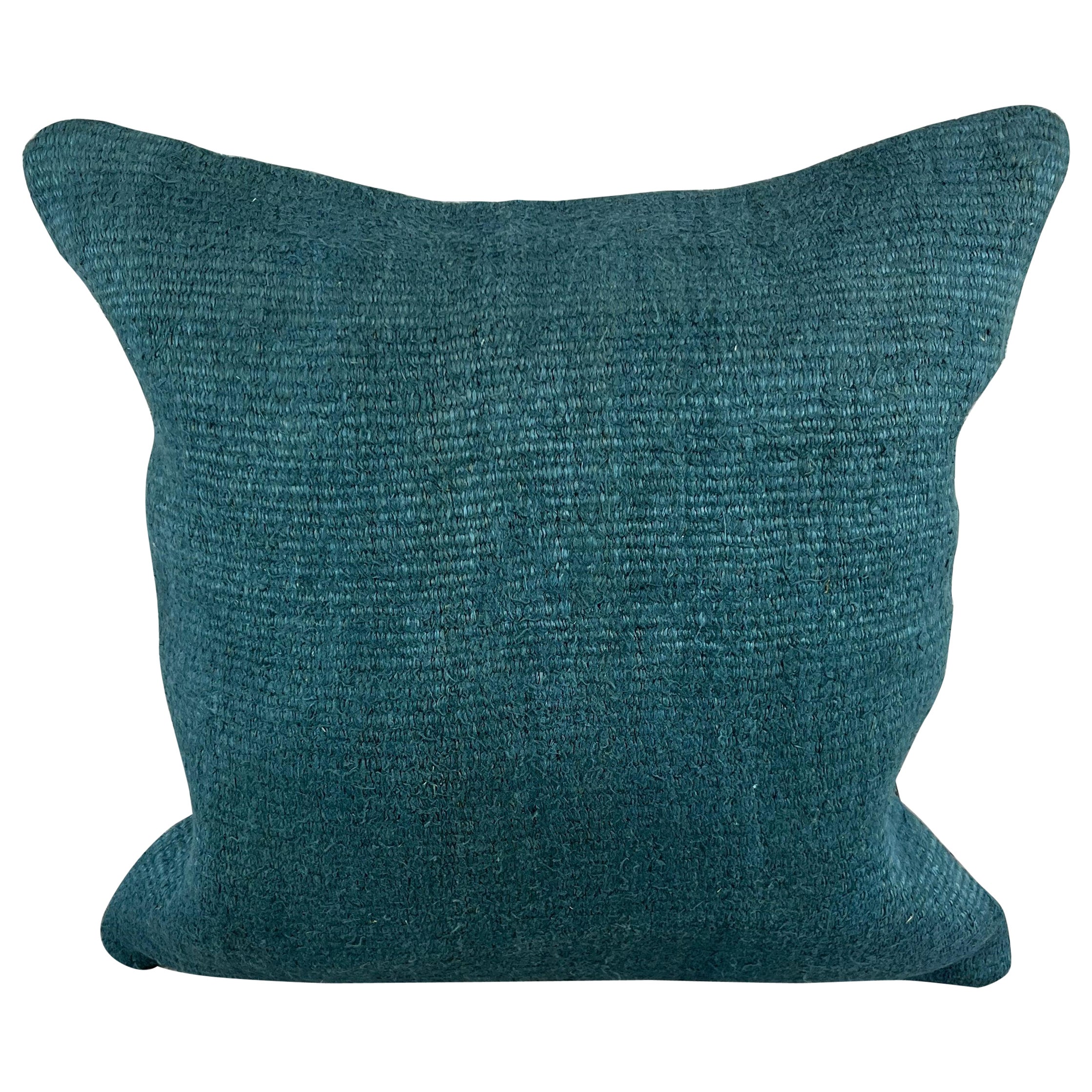 Coussin de coussin turc bleu naturel 20 x 20, couvercle de coussin #6423