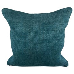 20 x 20 Hemp Kissen Türkisches Kissen mit natürlichem blauem Kissenbezug #6423