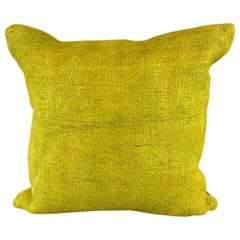 20 x 20 Hemp Pillow Turkish Cushion Natural Green Pillow Cushion Cover #6319