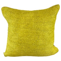 20 x 20 Hemp Pillow Turkish Cushion Natural Green Pillow Cushion Cover #6317