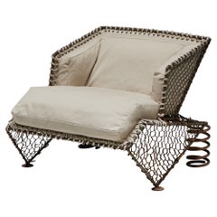 Sprung Steampunk Easy Chair, France, 1970s