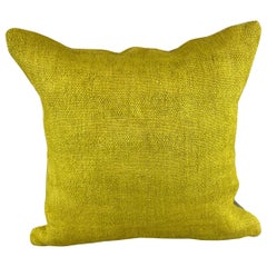 20 x 20 Hemp Pillow Turkish Cushion Natural Green Pillow Cushion Cover #6305
