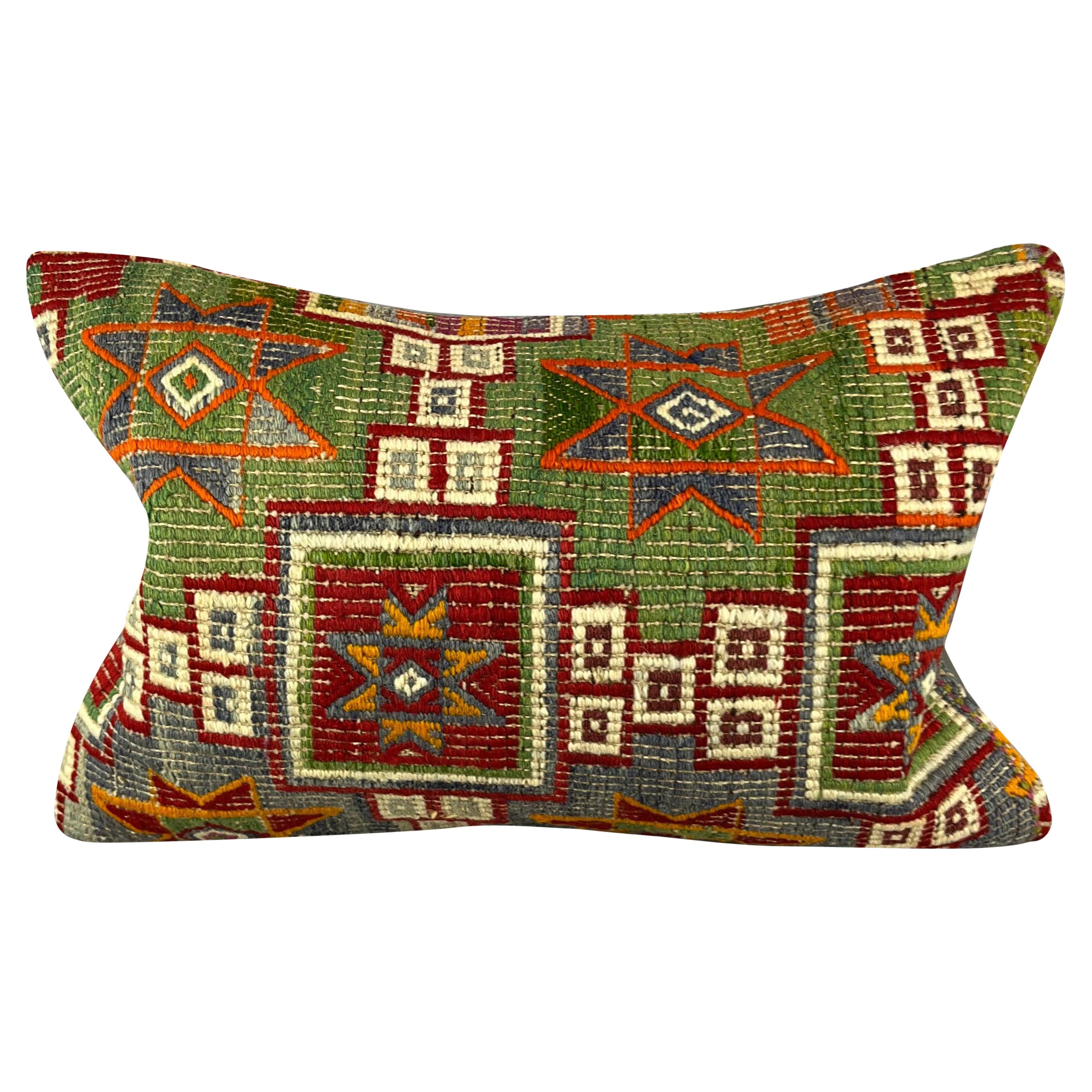 16 x 24 Cojín Kilim Cojín Turco Otomano Opulencia Funda Cojín #6839 en venta
