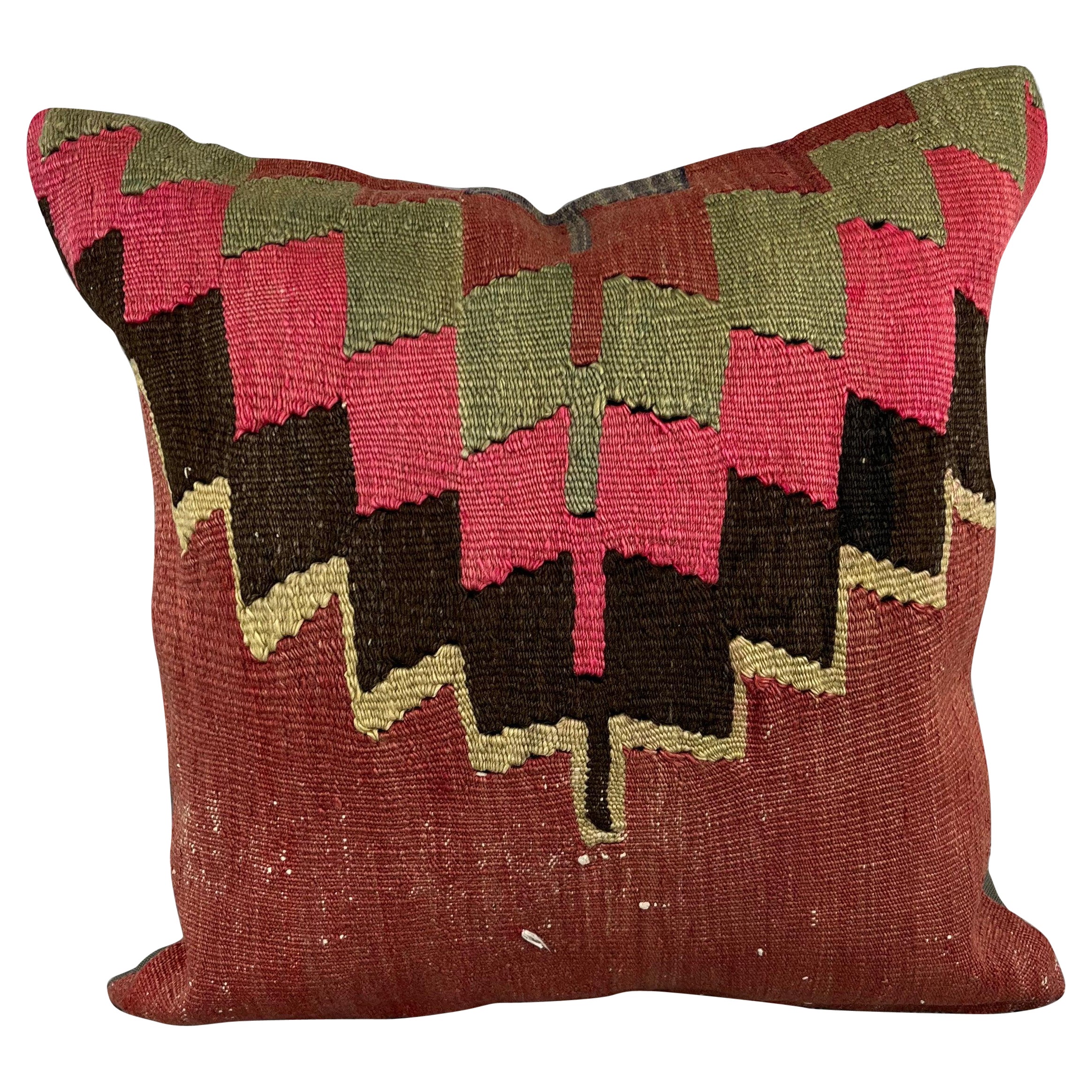 20 x 20 Cojín Kilim Cojín Turco Cojín Marrón Natural Funda de Cojín #6731