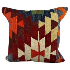 20 x 20 Cojín Turco Kilim Natural Anatolia Marrón Funda de Cojín #6749