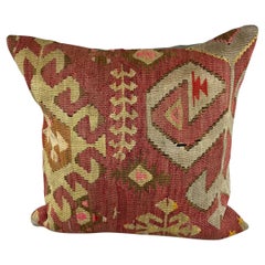 20 x 20 Cojín Kilim Cojín Turco Cojín Marrón Natural Funda de Cojín #6767