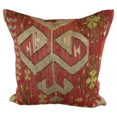 20 x 20 Cojín Kilim Cojín Turco Cojín Rojo Natural Funda de Cojín #6777