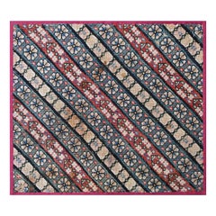 Rare Old Petit-point French Tapestry 19th Century - wool & silk- 60x54 - N° 1448