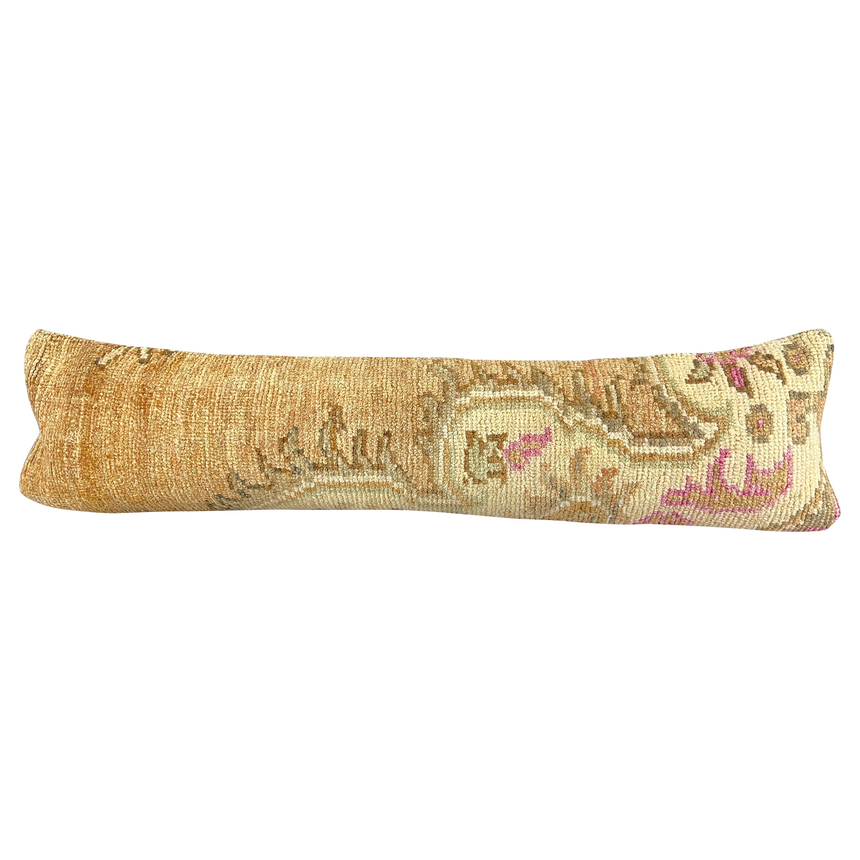 12 x 46 Lumbar Rug Pillow Embroidered Luxury Turkish Pillow Cushion Cover #7541
