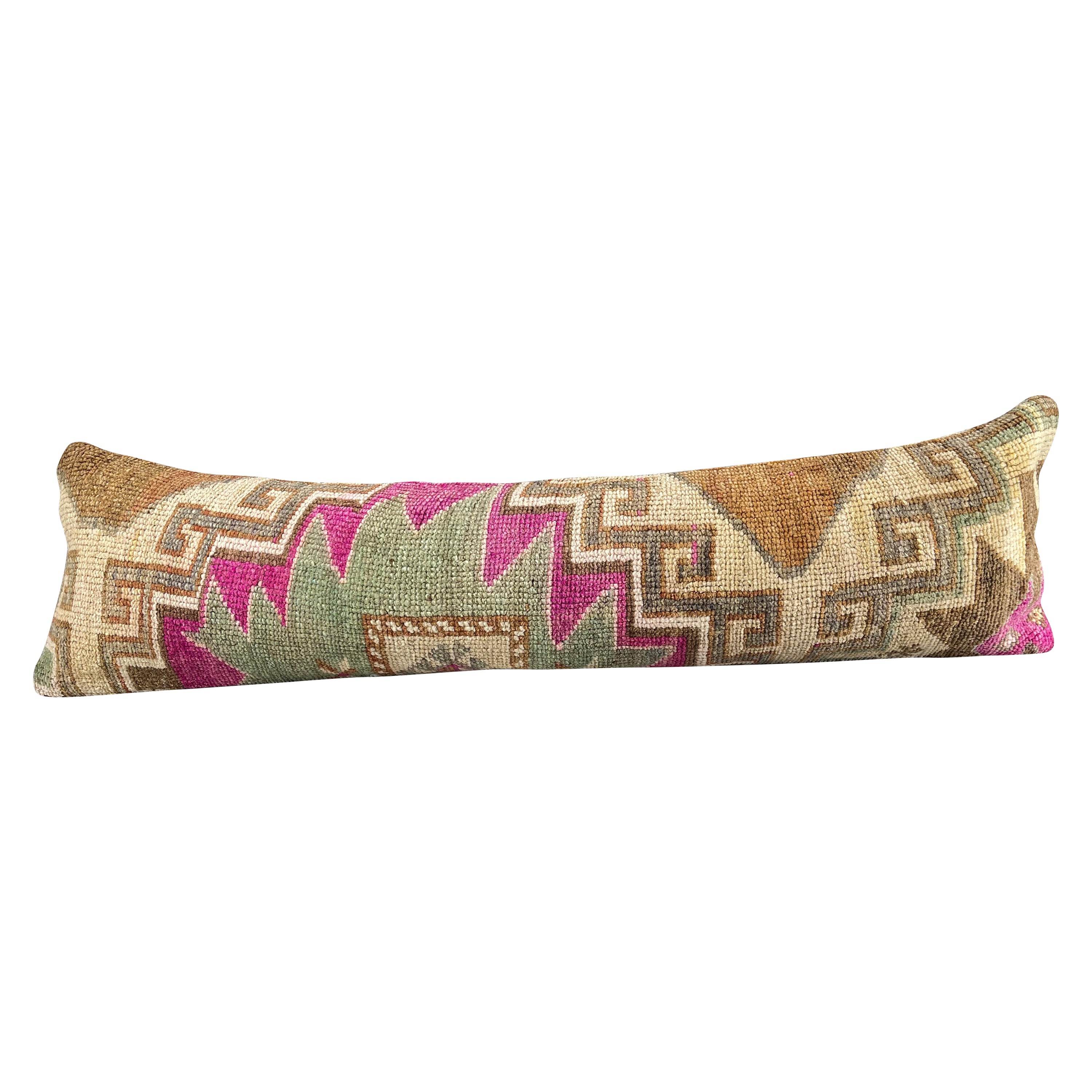 Oreiller de tapis lombaire 12 x 46 Oriental Majesty Turkish Coussin Cover #7564
