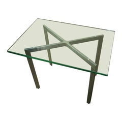French X Base and Glass Table