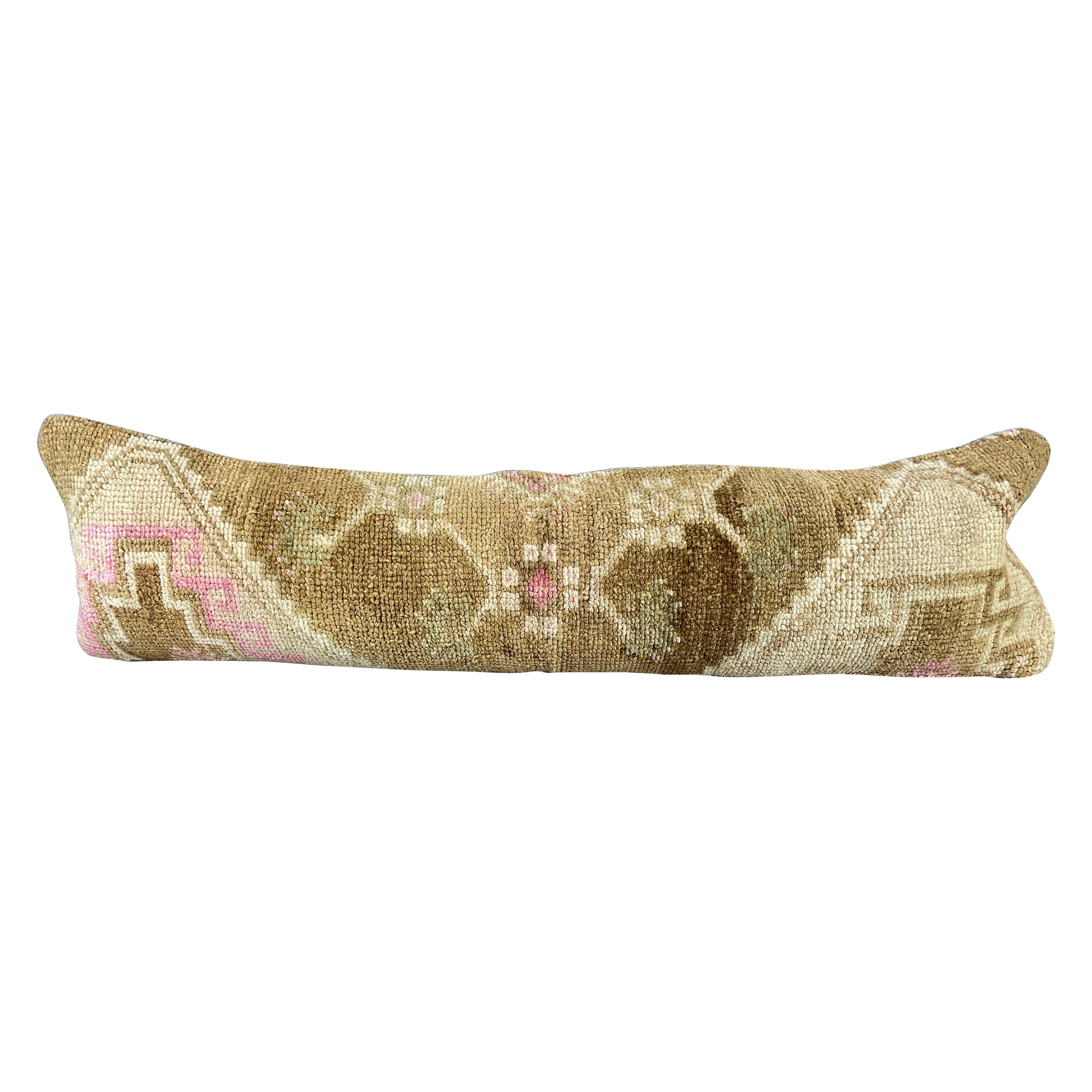 12 x 46 Lumbar Rug Pillow Tranquil Retreat Turkish Pillow Cushion Cover #7519