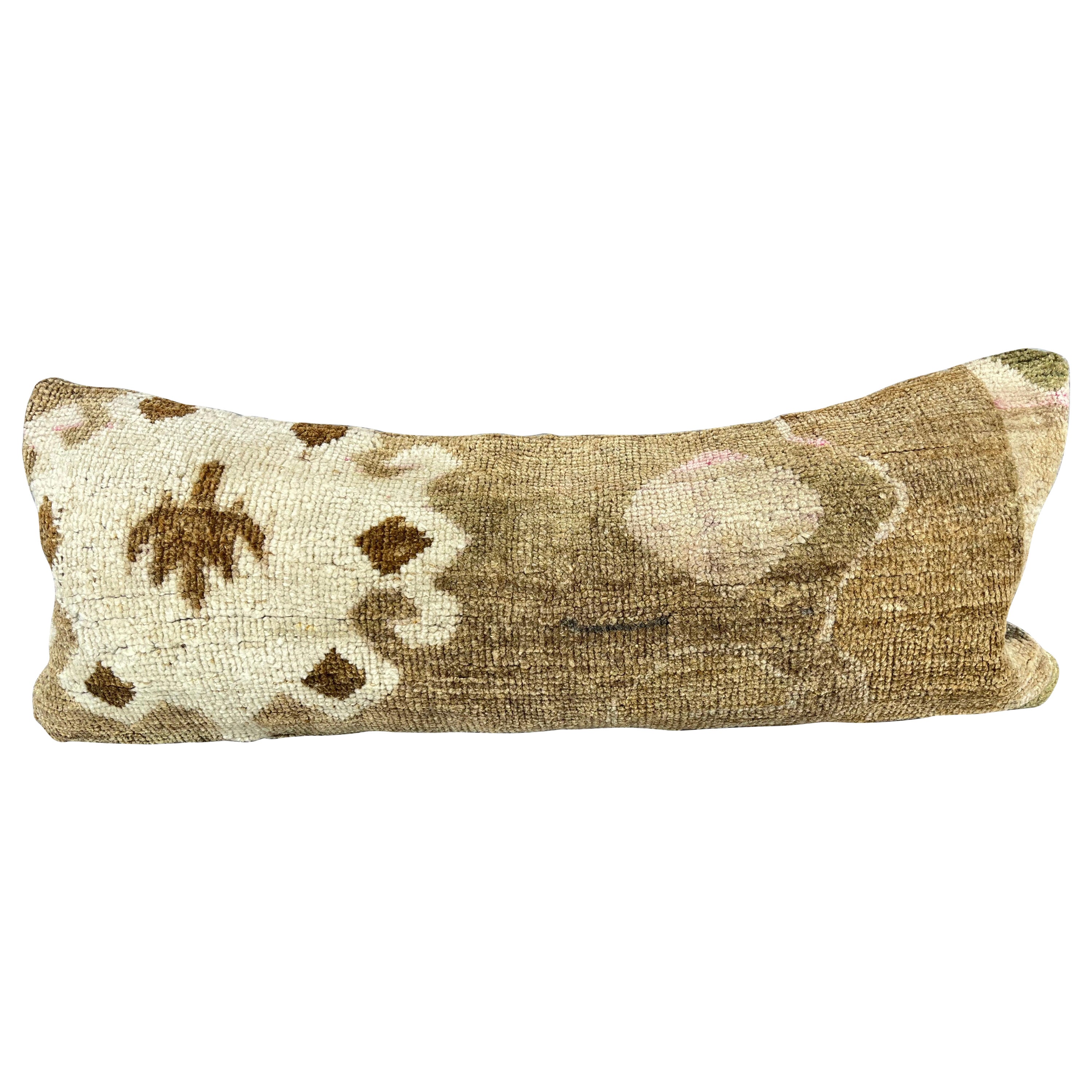 14 x 35 Lumbar Rug Pillow Luxe Haven Turkish Pillow Cushion Cover #7598 For Sale
