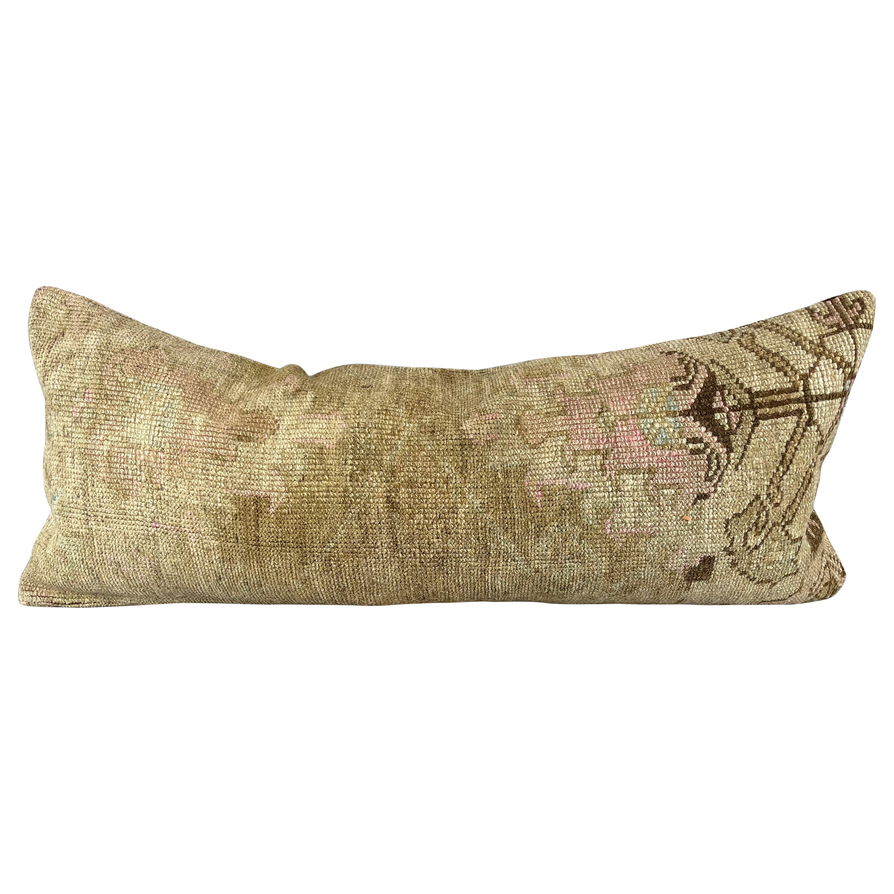 14 x 35 Lumbar Rug Pillow Ottoman Majesty Turkish Pillow Cushion Cover #7582