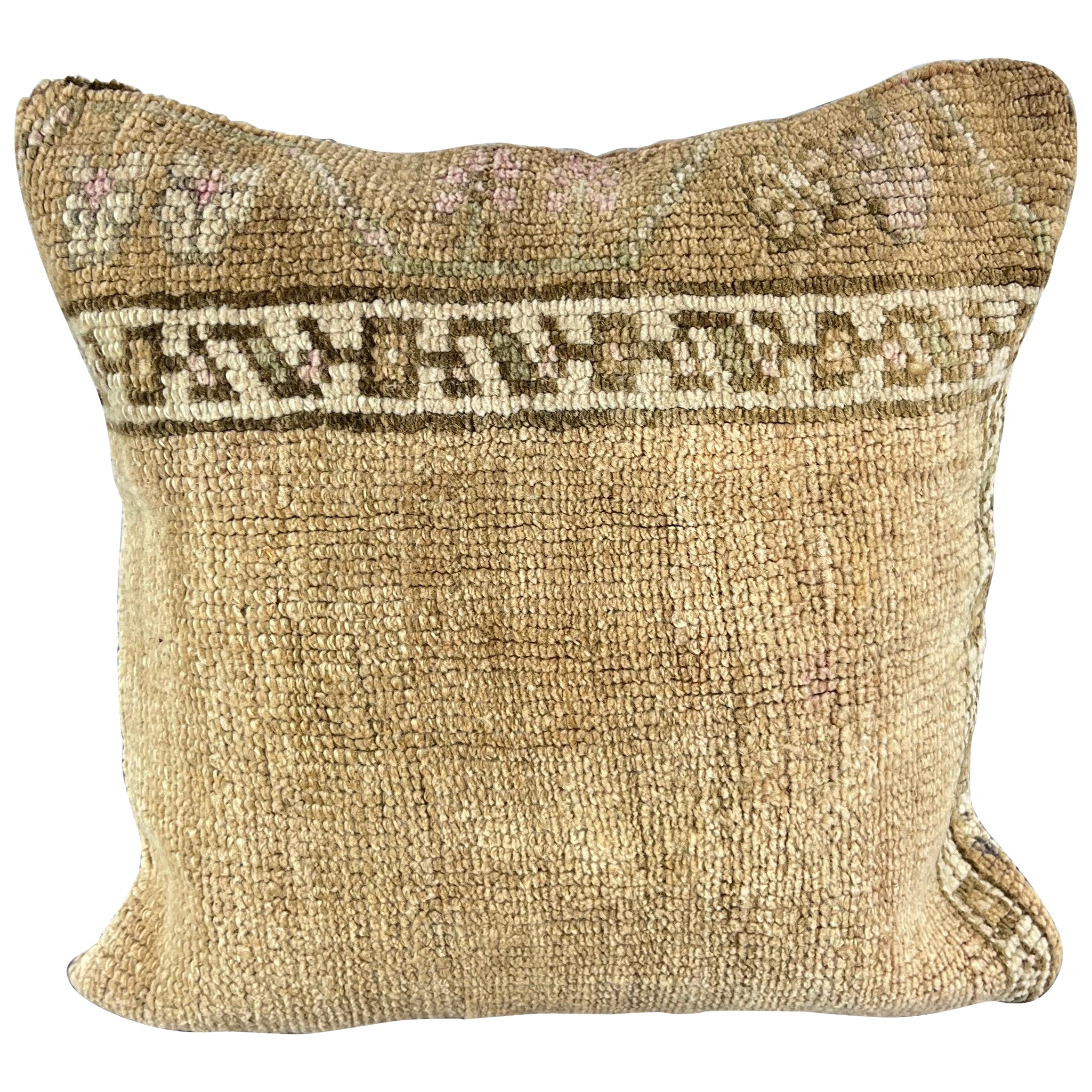 20 x 20 Rug Pillow Sapphire Tranquil Turkish Pillow Cushion Cover #7628