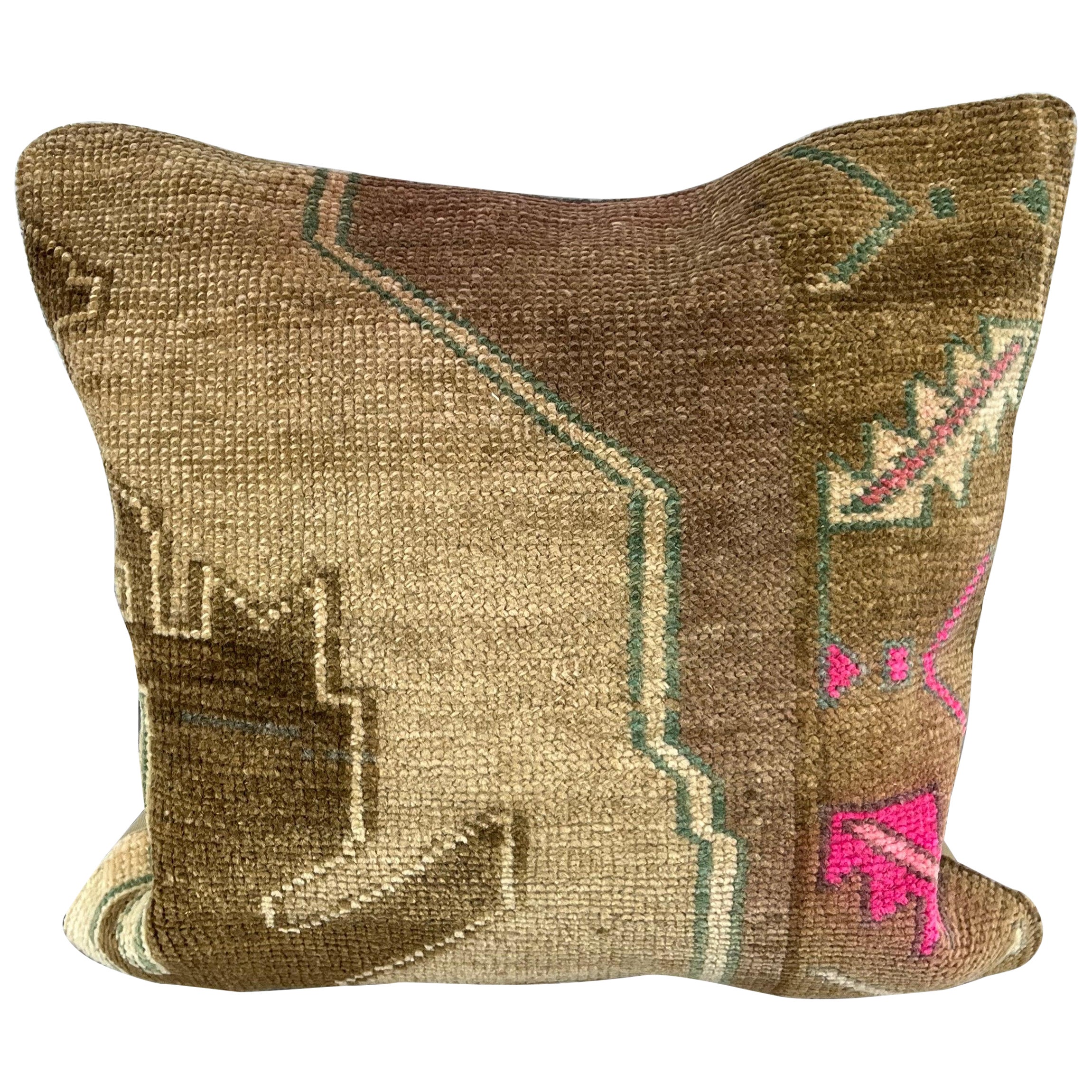 20 x 20 Rug Pillow Ethereal Reverie Turkish Pillow Cushion Cover #7655