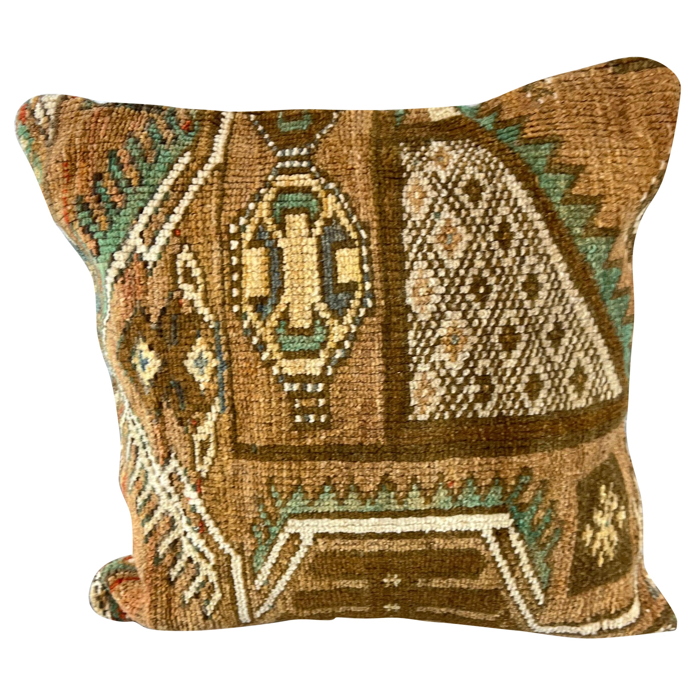20 x 20 Teppich Enchanted Oasis Türkisches Kissen, Kissenbezug #7851 im Angebot