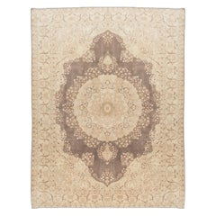 8x11 Ft Handmade Turkish Oushak Area Rug, Vintage Unique Sun Faded Large Carpet