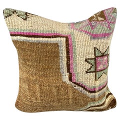 20 x 20 Rug Pillow Ottoman Serenade Turkish Pillow Cushion Cover #7354