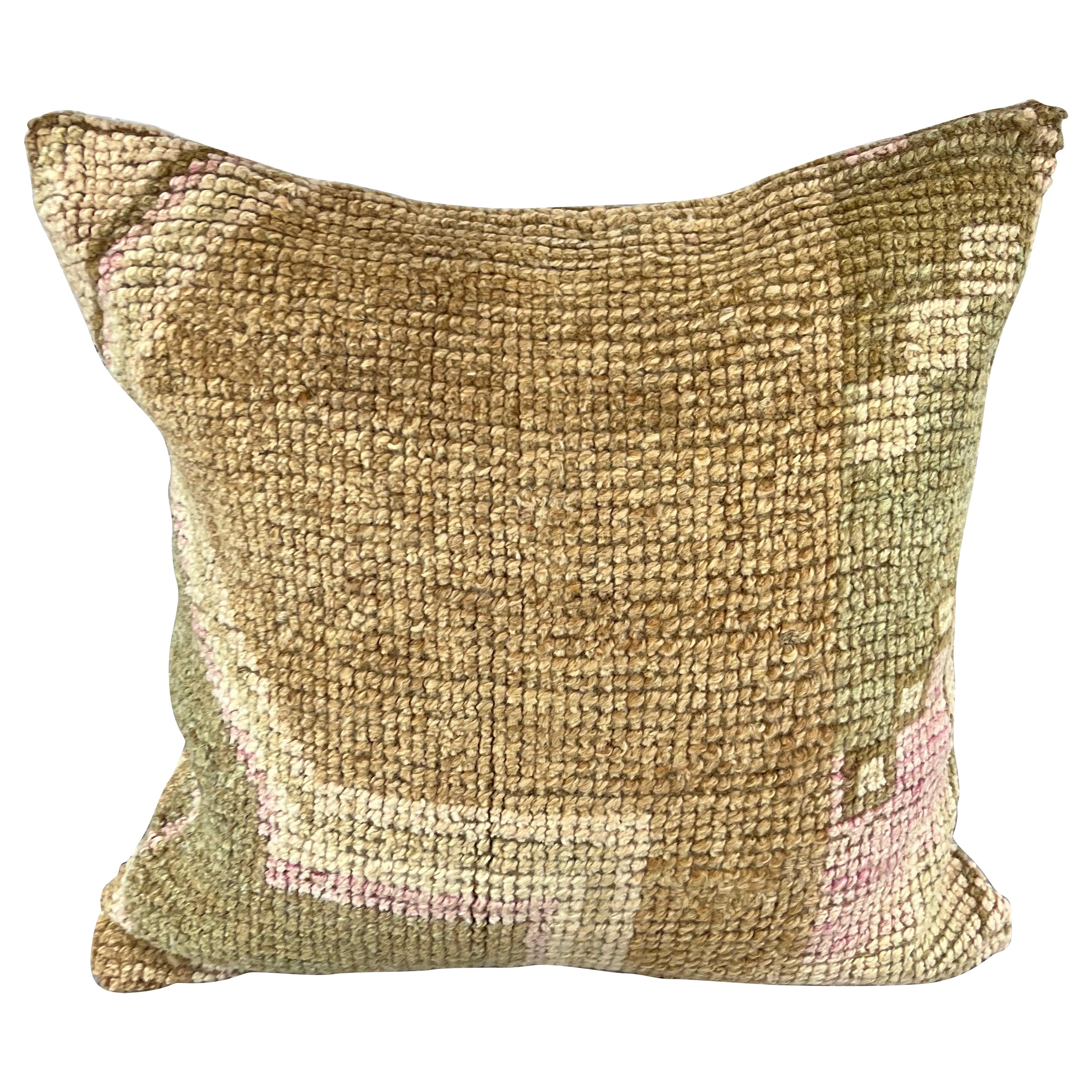 20 x 20 Teppich Kissen Echoing Retreat Türkisches Kissen Cushion Cover #7352 im Angebot