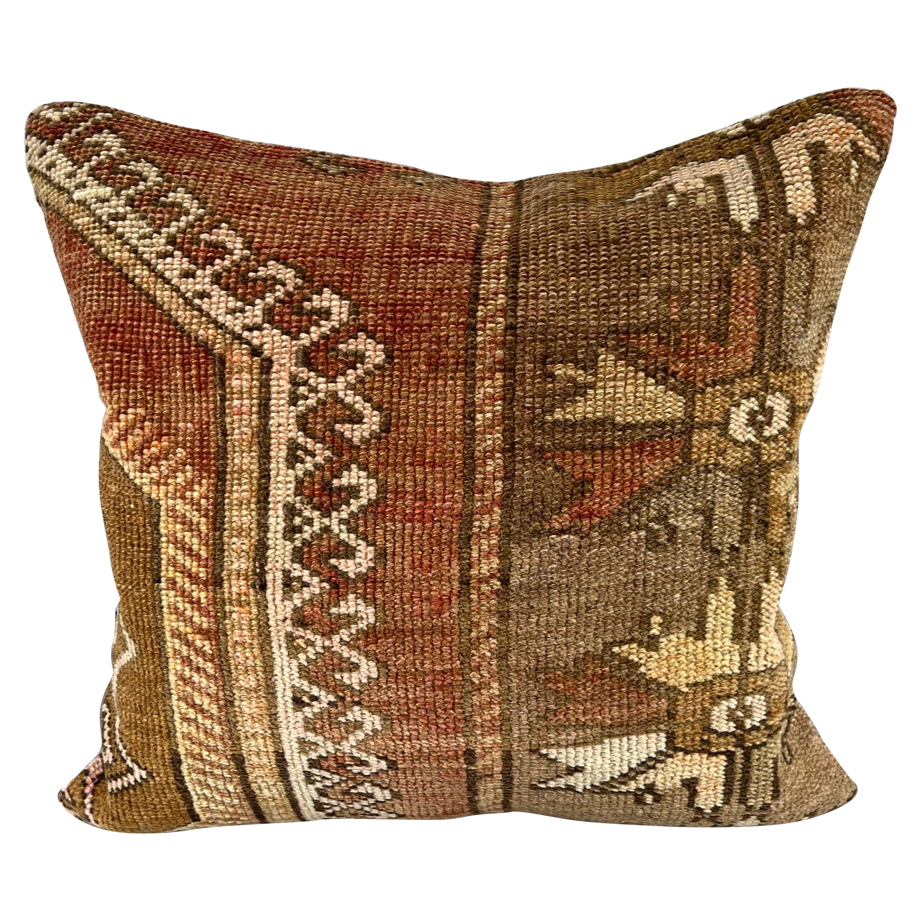 20 x 20 Teppich Kissen mit flüchtigen Winden, türkisches Kissen, Kissen-Kissenbezug #6726