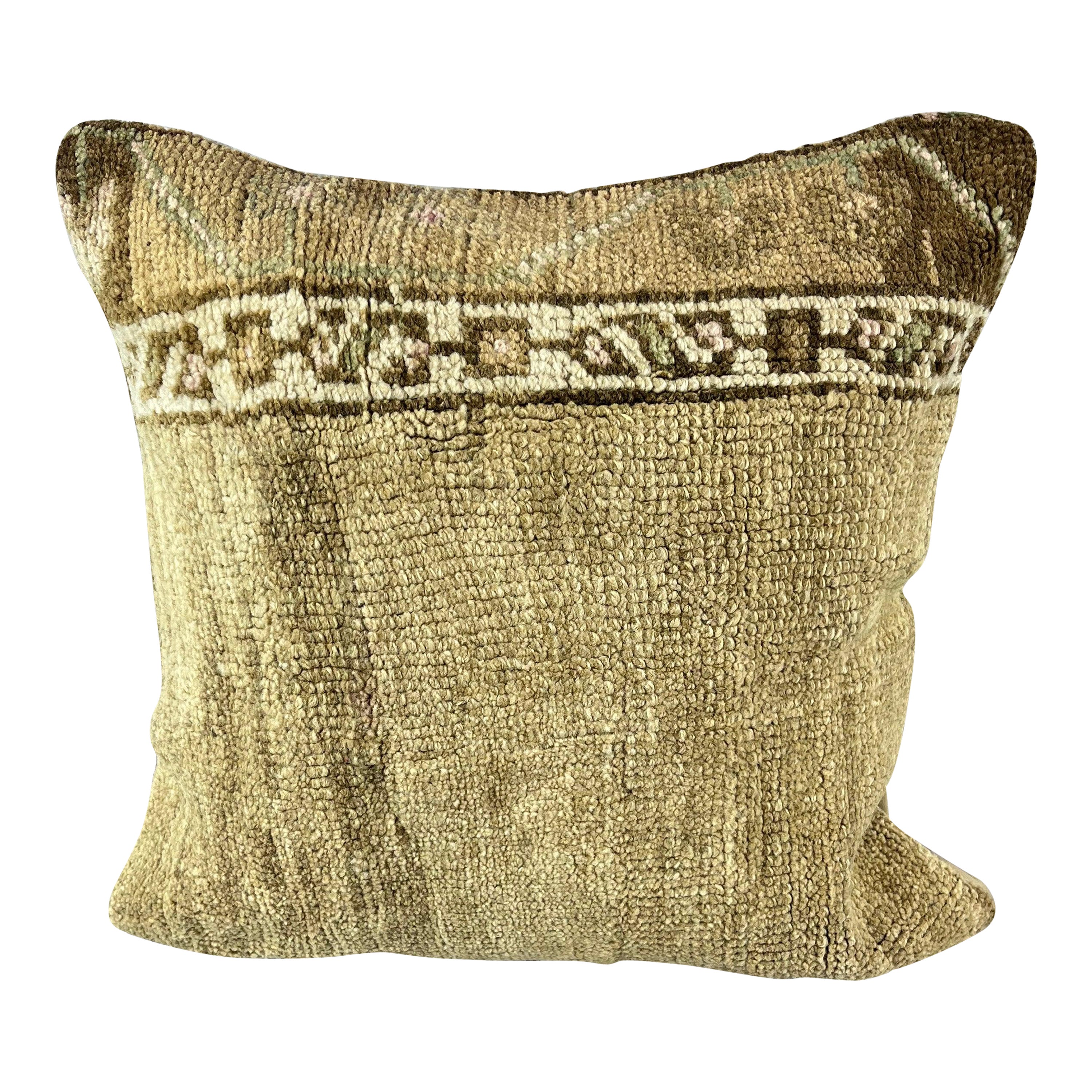 20 x 20 Rug Pillow Sultan's Luminous Turkish Pillow Cushion Cover #7733