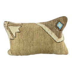 16 x 24 Rug Pillow Sapphire Solace Turkish Pillow Cushion Cover #7708