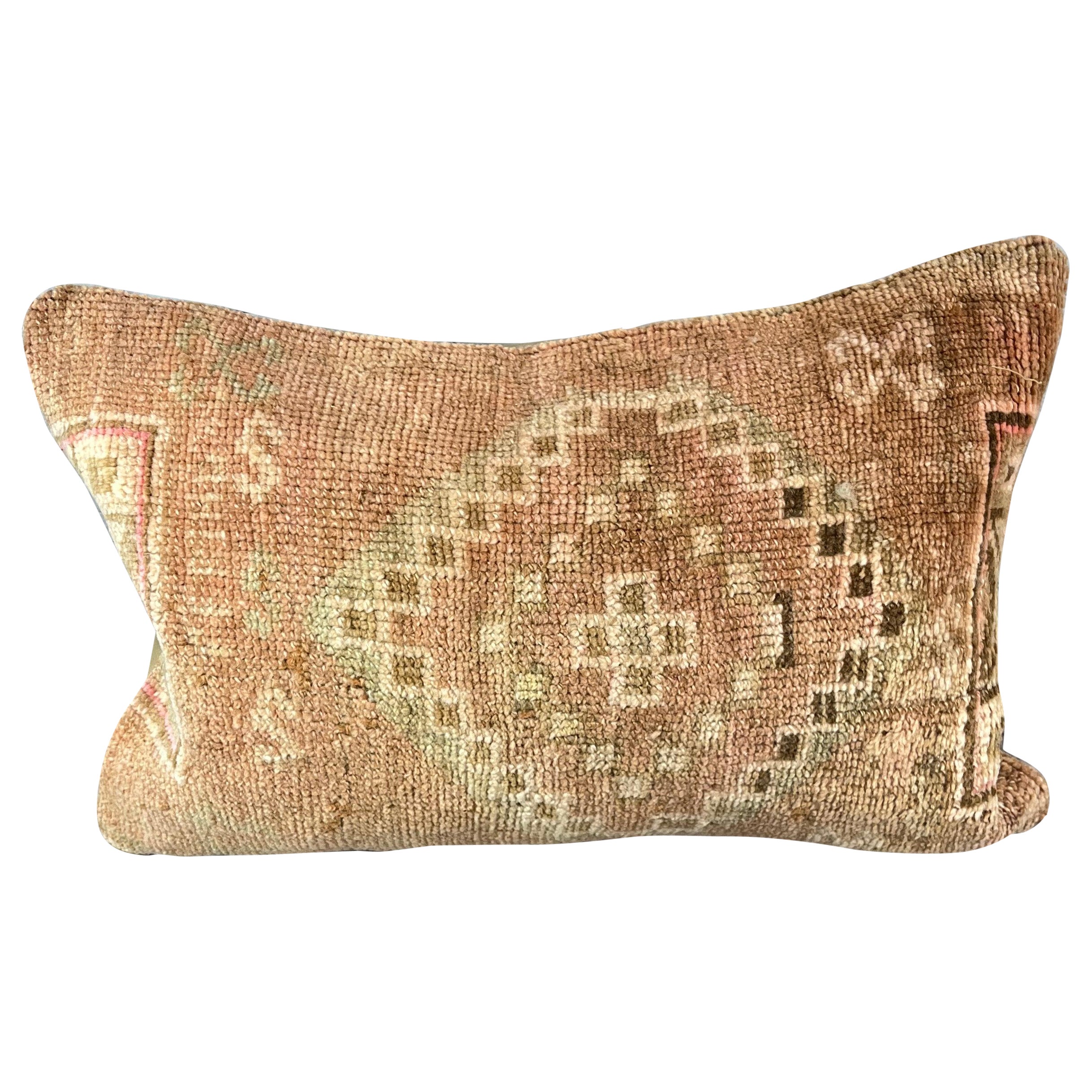 16 x 24 Rug Pillow Ottoman Sanctuary Turkish Pillow Cushion Cover #7839 For Sale