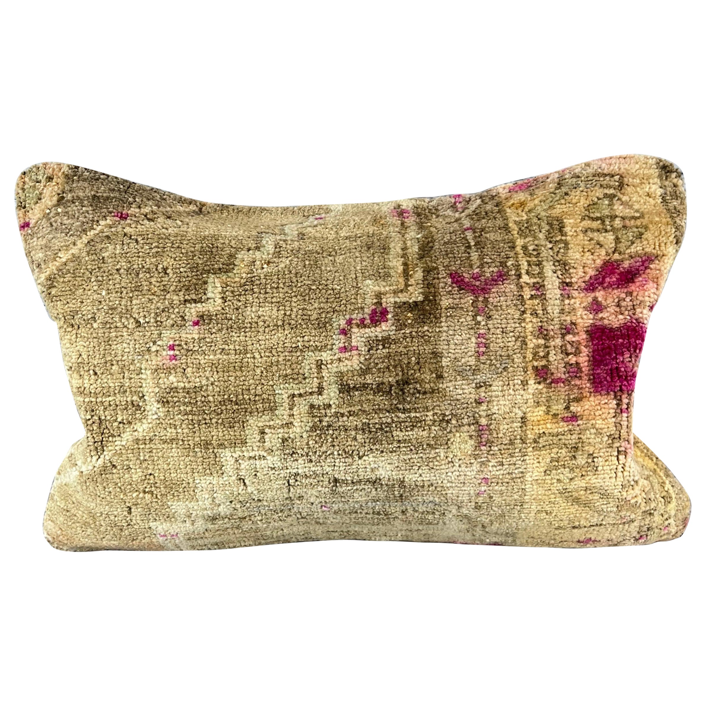 16 x 24 Rug Pillow Ottoman Opal Turkish Pillow Cushion Cover #7710
