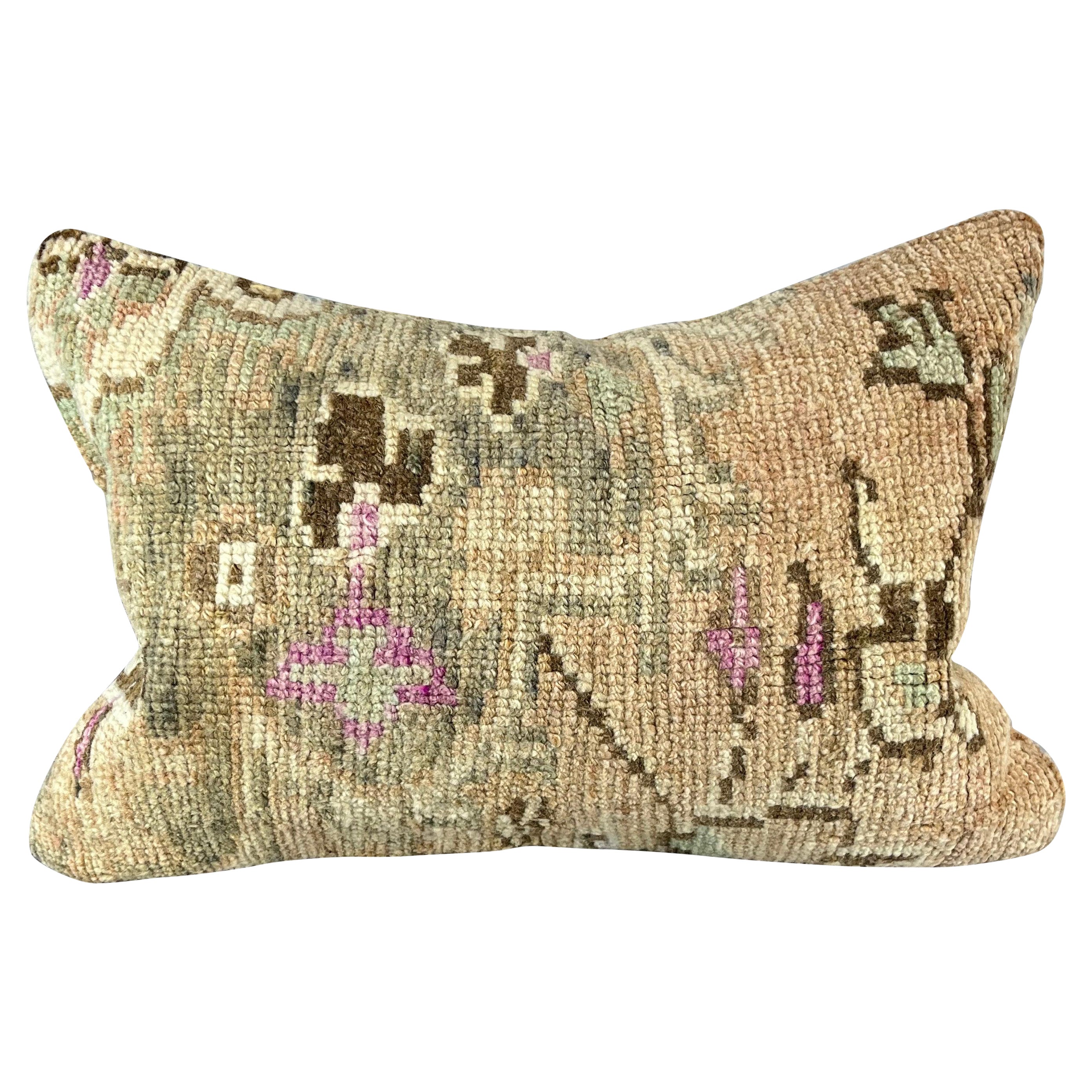 16 x 24 Rug Pillow Sapphire Dreamscape Turkish Pillow Cushion Cover #7431 For Sale