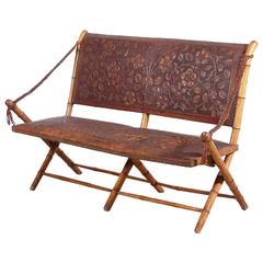 Unusual and Unique Folding Bench, France, 1900