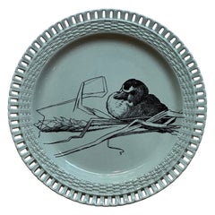 Minton Collector Plate by Gustave Léonce wheat & duck, Aesthetic Movement, 1878