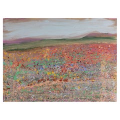 Harry Hilson 1980s Abstract Landscape Acrylic Painting
