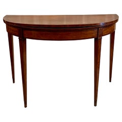 Antique 18th Century Demi-Lune Console Table