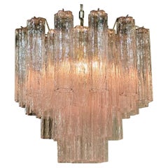 Murano Tronchi Pink Glass Chandelier