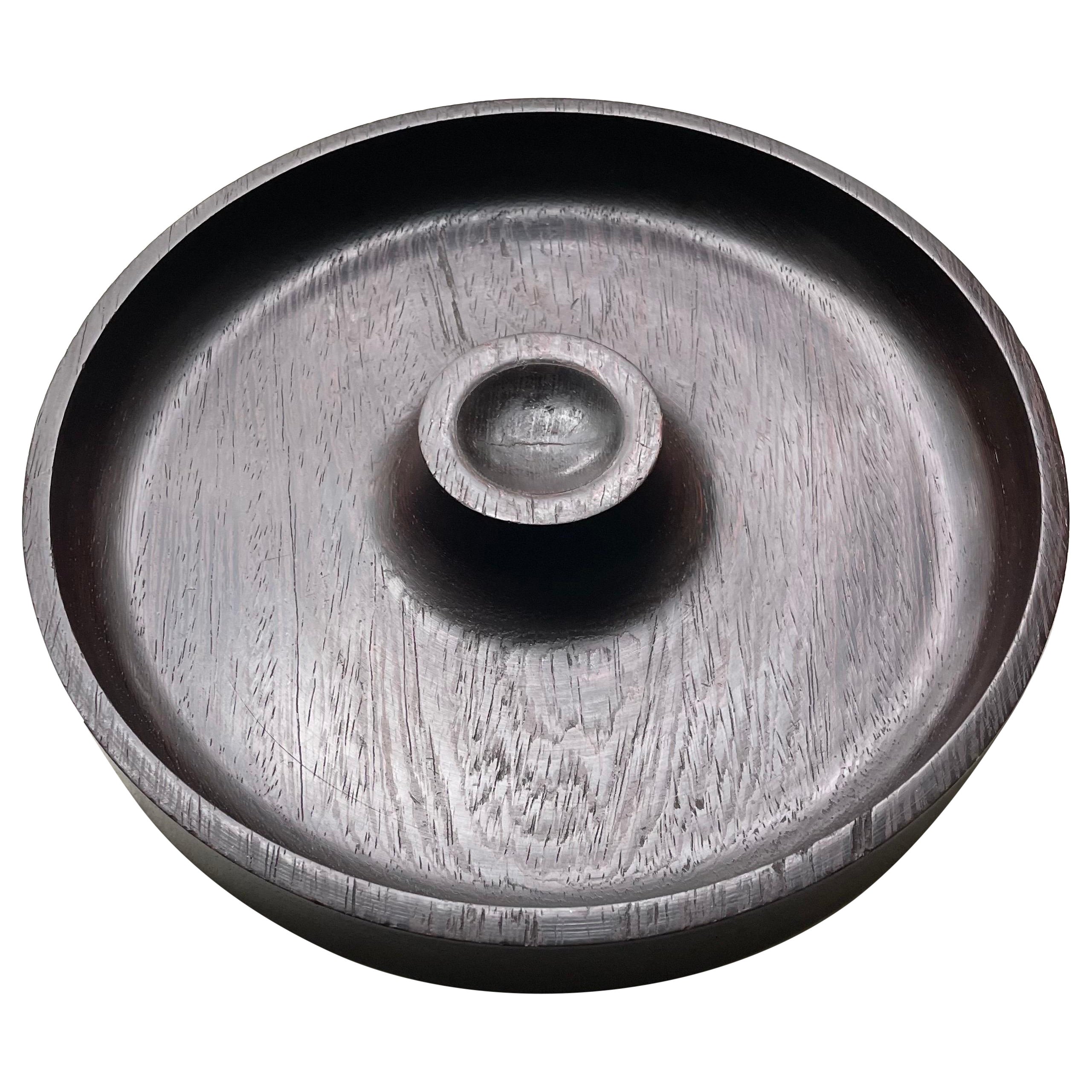 Cuenco de fiesta de madera de wengué de mediados de siglo de Sven Peterson para SAAP, Dinamarca en venta