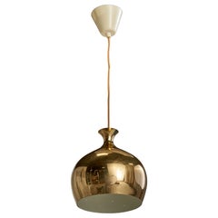 Helge Zimdal, Pendant Light, Brass, Sweden, 1960s