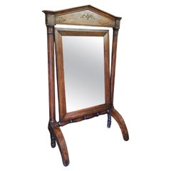 Large French cheval mirror