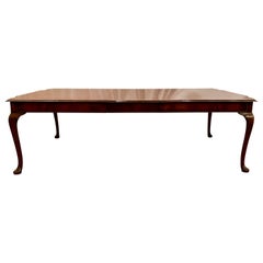 Antique English Walnut Dining Table with Leaf, Circa 1890-1900