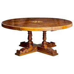 French Style Bespoke Hand-Made Walnut Dining Table