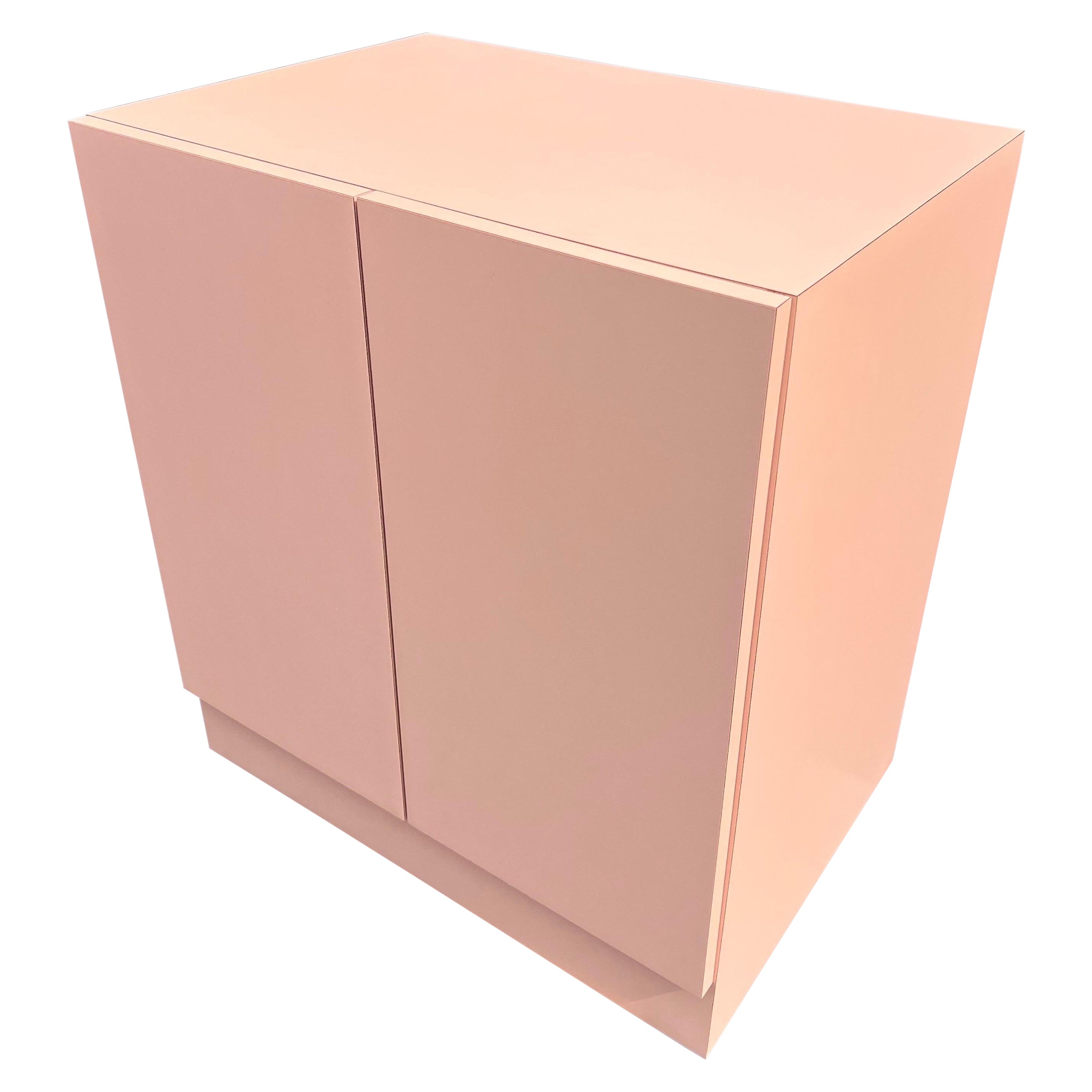 1980 Armoire de rangement en stratifié rose en vente