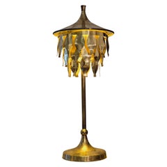 Lampada da tavolo in ottone, design Uno Dahlén per Aneta, The Modern Scandinavian