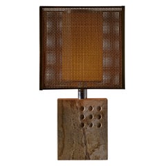 Travertine Table Lamp from Fratelli Mannelli for Signa
